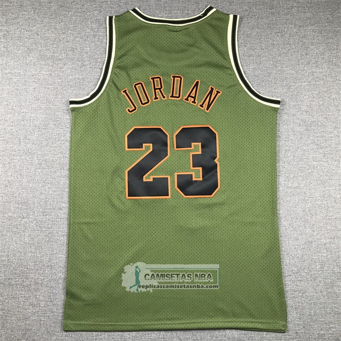Camiseta Chicago Bulls Michael Jordan NO 23 Mitchell & Ness 1997-98 Verde2